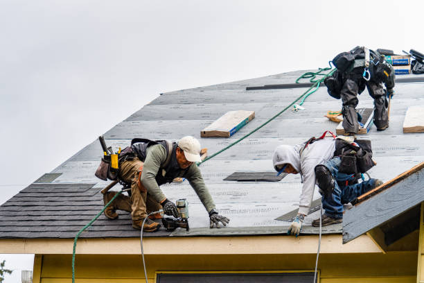 Professional Roofing technician working in Malibu, CA